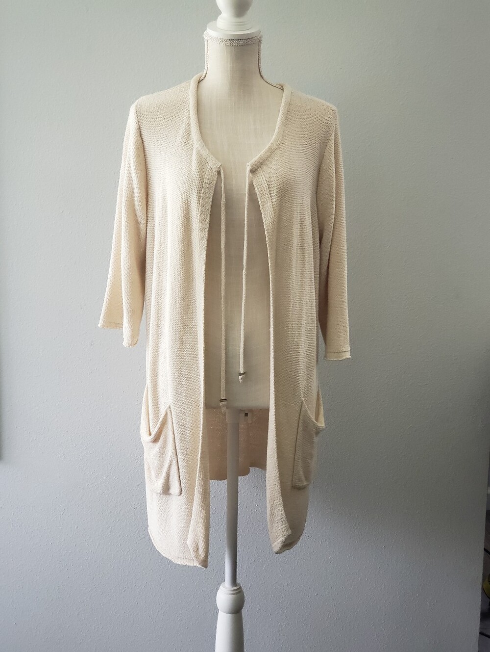 J. Jill silk blend Open-Front Cardigan Duster Size 1X